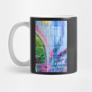 Dripping paint graffiti wall Mug